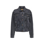 Black Cotton Denim Jacket