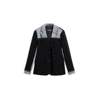 Black Cotton Blazer
