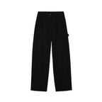 Black Viscose Casual Pants