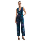 Blue Viscose Jumpsuit