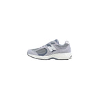 Gray Leather Athletic Sneakers