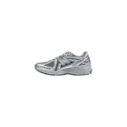 Silver Synthetic Athletic Sneakers
