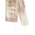 Beige Marabou Sweatshirt