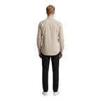 Beige Viscose Pattern Shirt