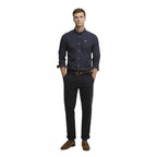 Blue Cotton Dress Shirt