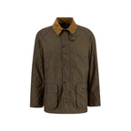 Green Cotton Full-Length Jacket