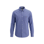 Blue Cotton Dress Shirt