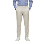 White Linen Casual Pants