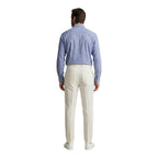 White Linen Casual Pants