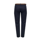 Blue Cotton Chino Pants