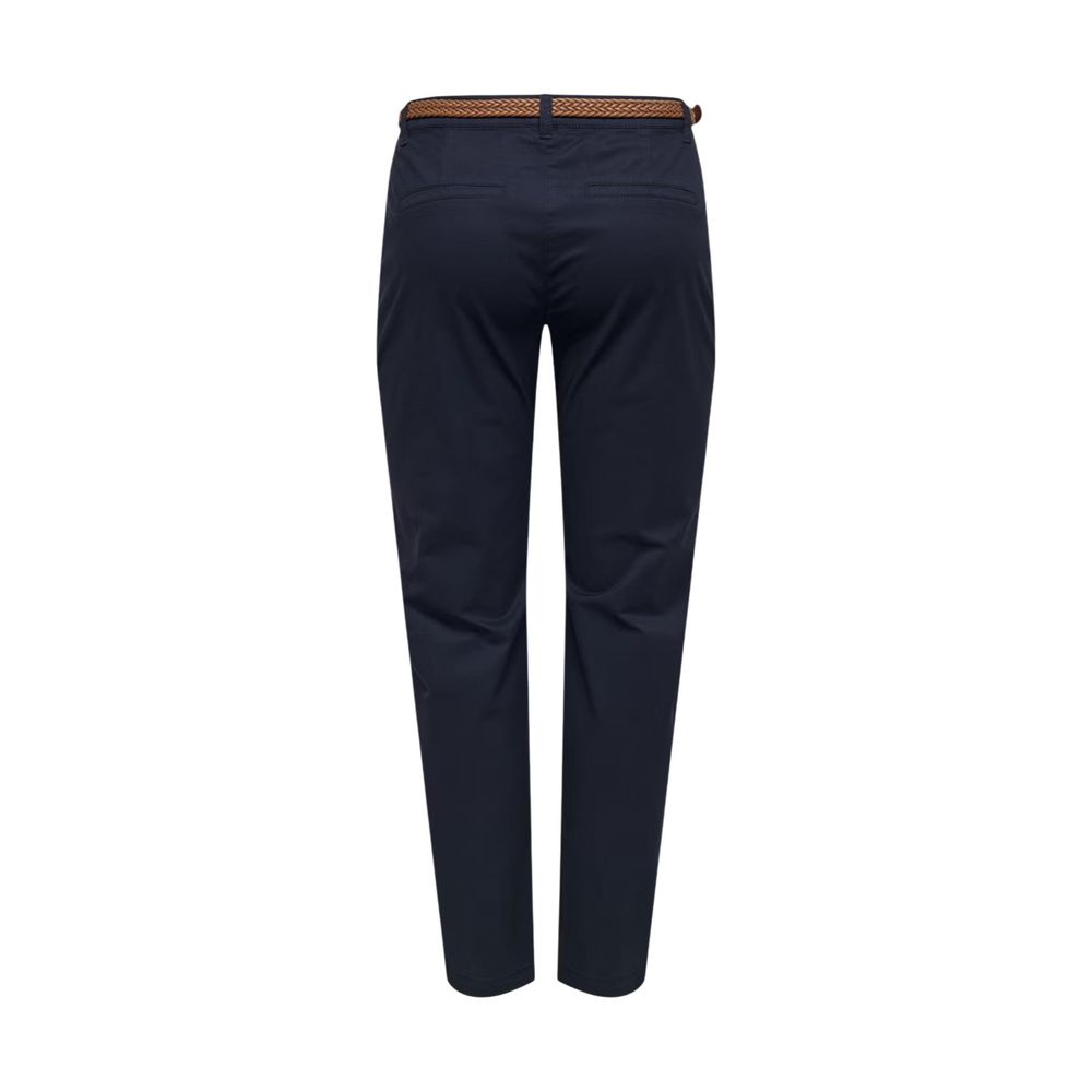 Blue Cotton Chino Pants