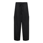 Black Cotton Cargo Pants