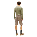 Beige Recycled Cotton Cargo Shorts