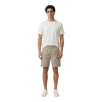 Beige Cotton Knee Length