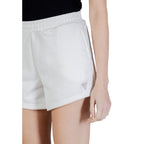 White Polyester Short And Mini Shorts