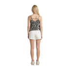 Cream Cotton Short And Mini Shorts