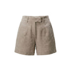 Beige Recycled Polyester Bermuda Shorts
