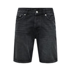 Black Denim Shorts