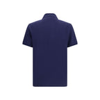Blue Cotton Polo Shirt