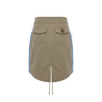 Blue Cotton Women Skirt