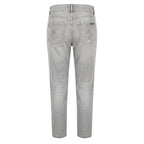 Grey Fabric Women Jeans