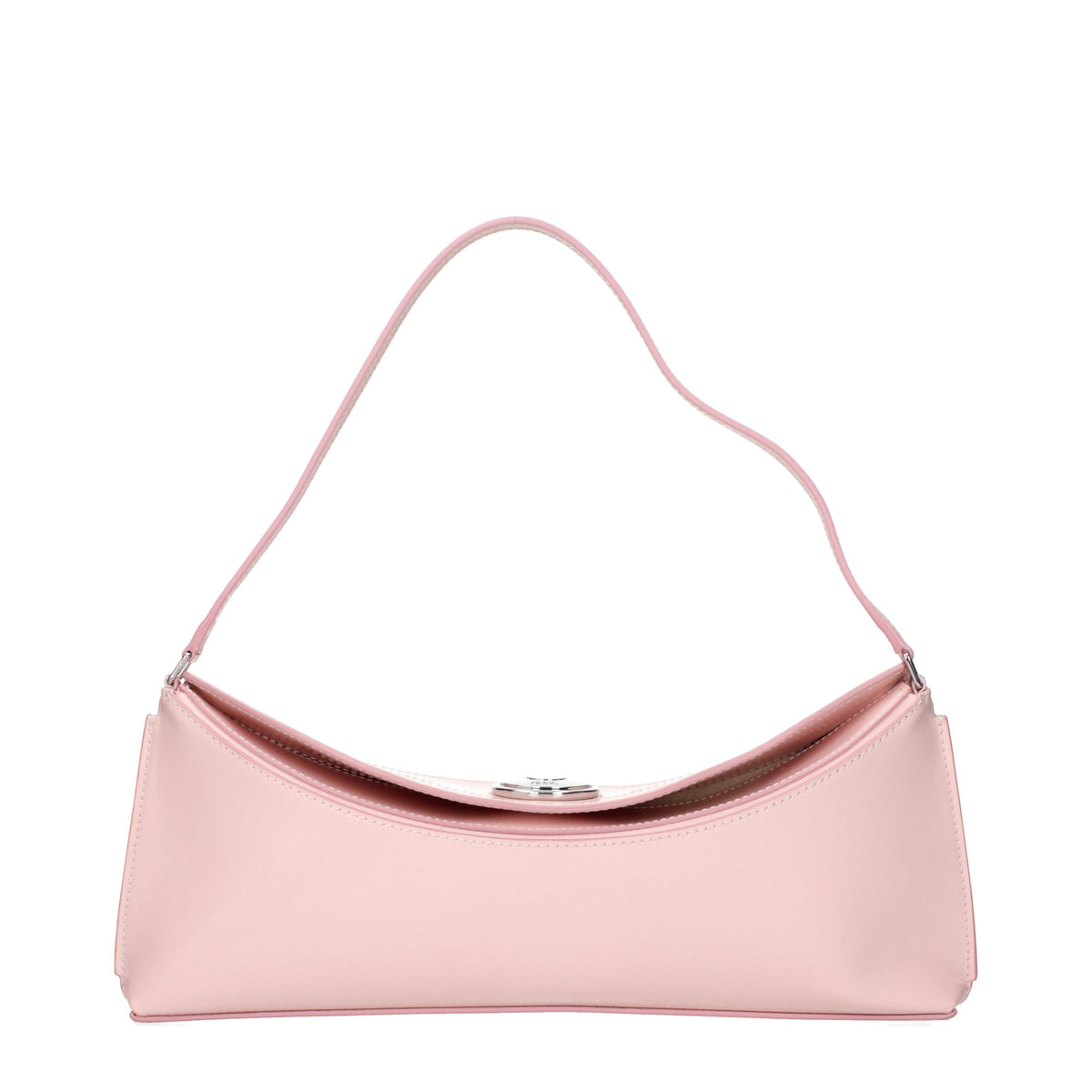 Pink Leather Shoulder Bag