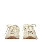 Beige Leather Sneakers