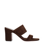Brown Leather Platform Sandals