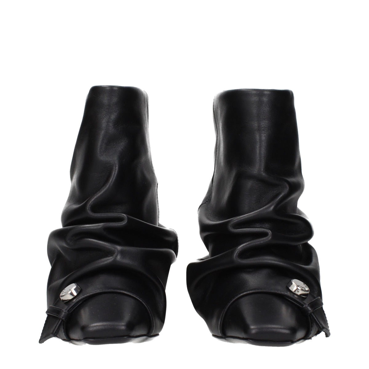 Black Leather Ankle Boots