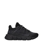Black Fabric Athletic Sneakers