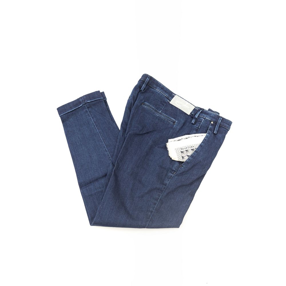 Blue Cotton Women Pant