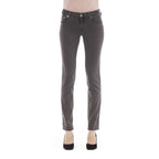 Gray Cotton Women Jeans