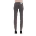 Gray Cotton Women Jeans