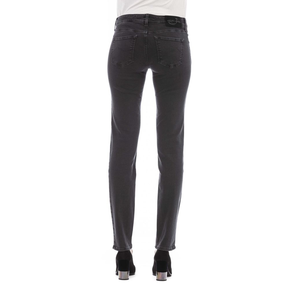 Black Cotton Women Jeans