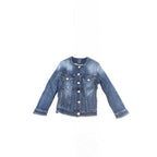 Blue Cotton Women Jacket