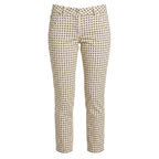 Beige Cotton Women Pants
