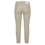 Beige Cotton Women Pants