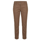 Brown Cotton Women's Pants