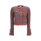 Red Cotton Full-Length Jacket