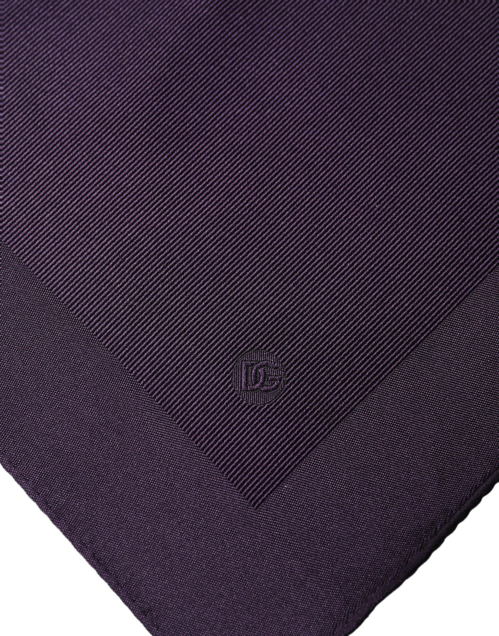 Men Purple Square Handerkerchief Pocket Scarf