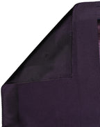 Men Purple Square Handerkerchief Pocket Scarf