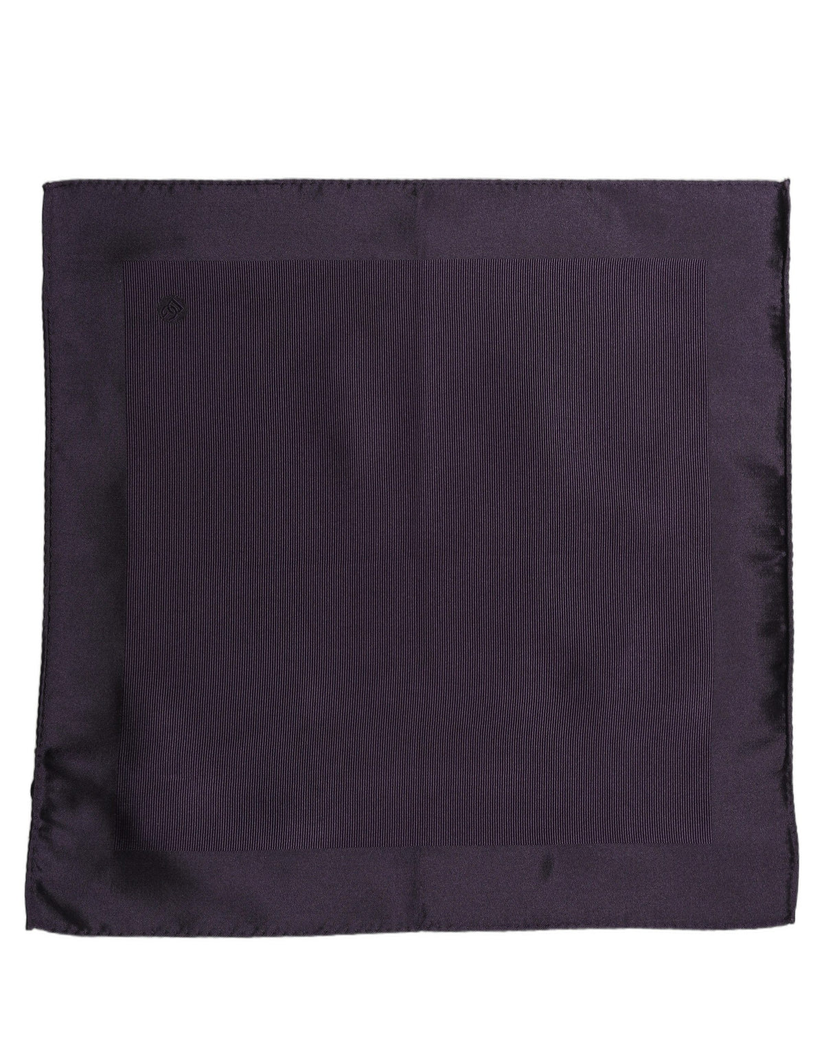 Men Purple Square Handerkerchief Pocket Scarf