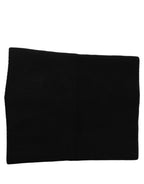 Men Black Cashmere Knitted Neck Warmer Scarf