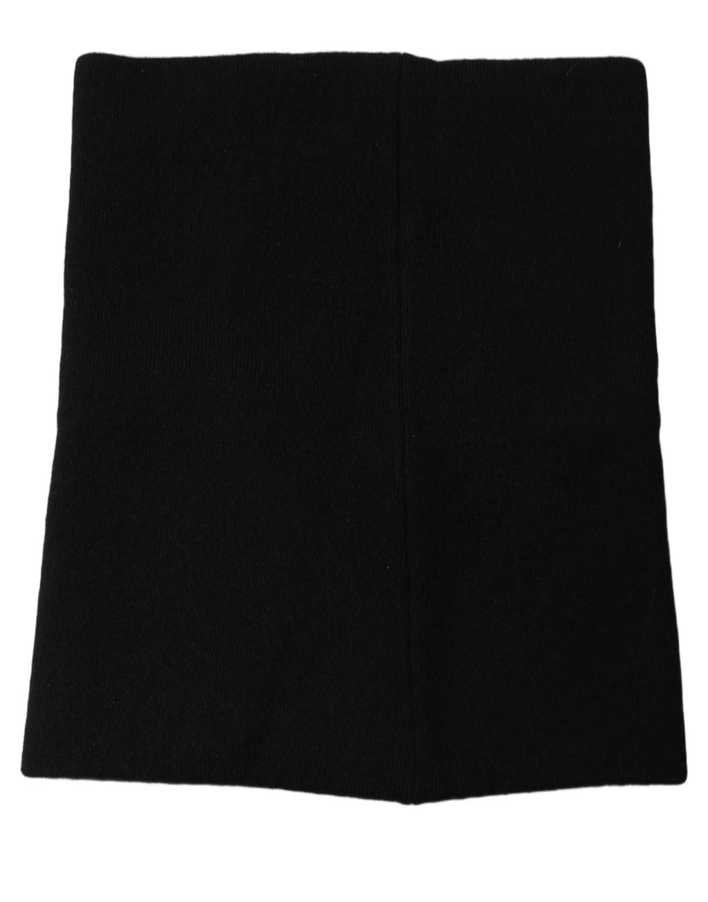 Men Black Cashmere Knitted Neck Warmer Scarf