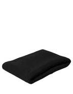 Men Black Cashmere Knitted Neck Warmer Scarf