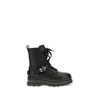Black Calf Leather Bos Taurus Lace-Up Boots