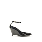 Black Calf Leather Bos Taurus Platform Pumps