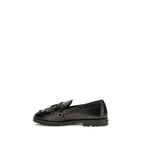 Black Calf Leather Bos Taurus Slip-On Loafers
