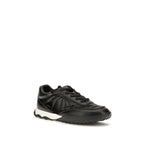 Black Fabric Low Top Sneakers