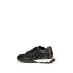 Black Fabric Low Top Sneakers